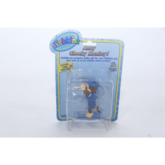 Webkinz, Cheeky Monkey, Sailor, PVC Figure, SEALED, Ganz, Small, Toy, Vintage, C - Picture 1 of 2